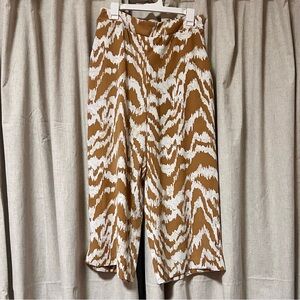Nine West Golden and White Wide Leg Pants